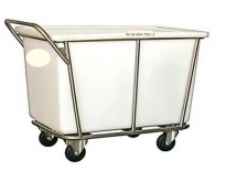 MT-22:รถเข็นแม่บ้านสแตนเลส กระบะขาว-03A
Stainless laundry cart with white fiber tank- S03A